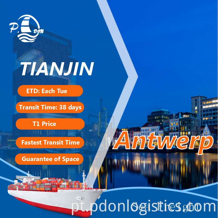 Sea Freight From Tianjin To Antwerp